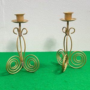 Vintage Metal Wall Sconce Candle Set of 2 , Holder Metal Wall Sconces Candle, Sc